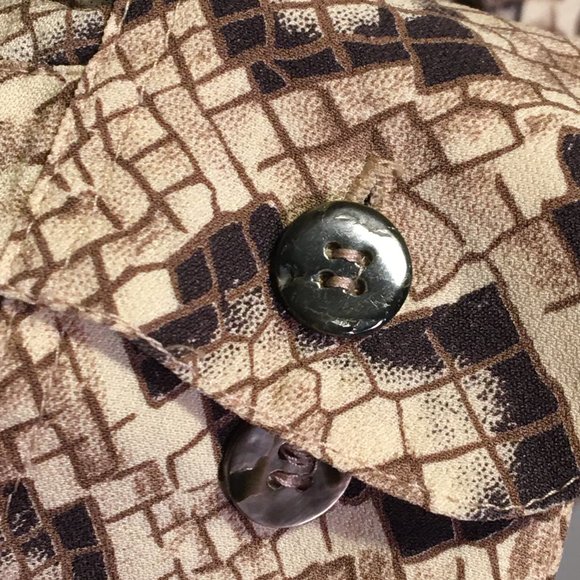 EQUIPMENT Snake Print SILK Button Down Blouse S - Picture 7 of 7